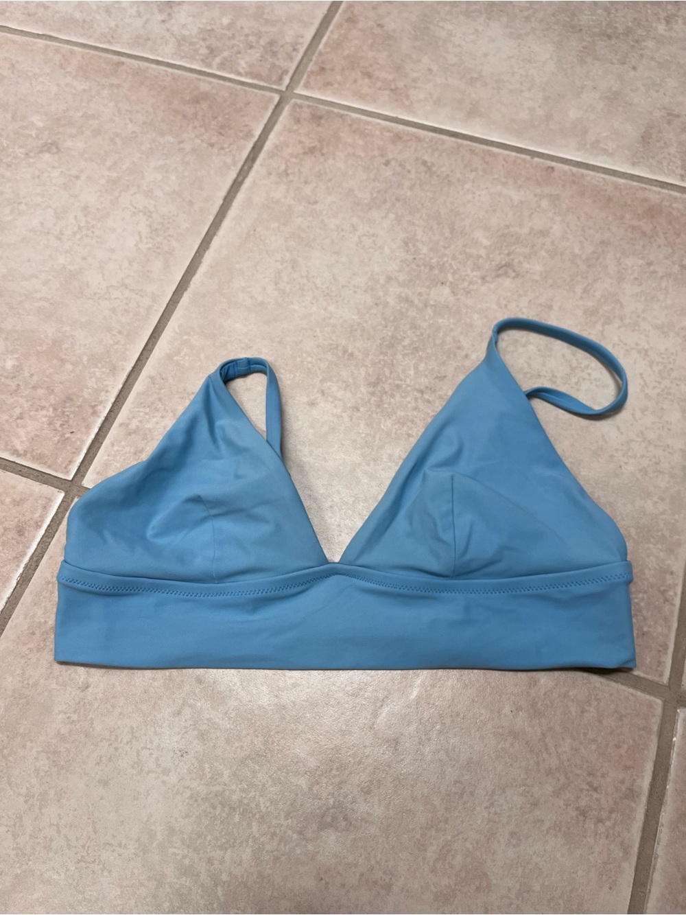 aerie Light Blue Triangle Bikini Top
